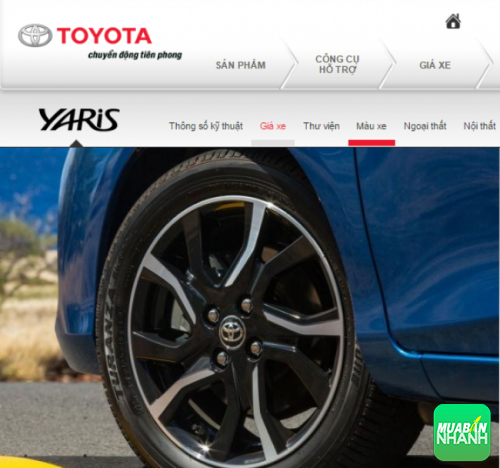Mâm xe và Lốp xe Toyota Yaris 2016