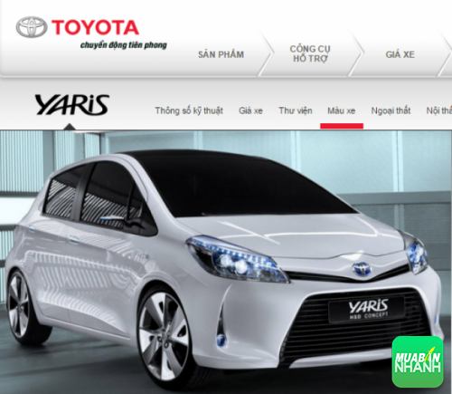 Đầu xe Toyota Yaris 2016