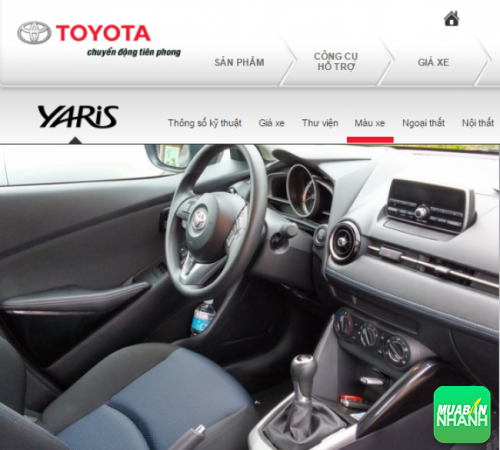 Nội thất Toyota Yaris 2016