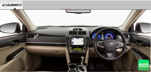 Cạnh tranh trực diện: Nội thất Toyota Camry 2016 làm bá chủ!