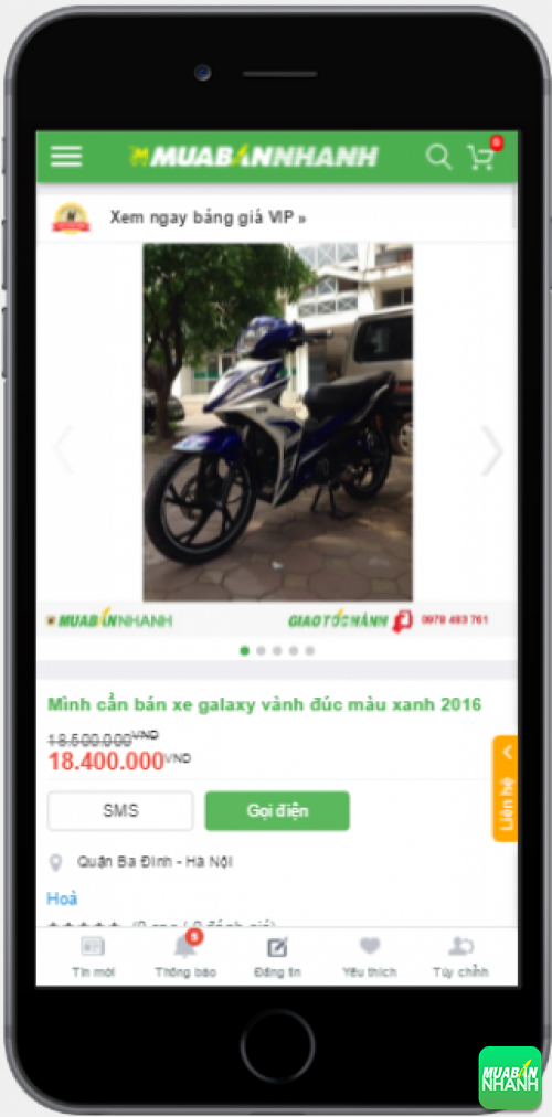 Đánh giá Galaxy SR 115 2016 từ người dùng trên Mạng xã hội MuaBanNhanh