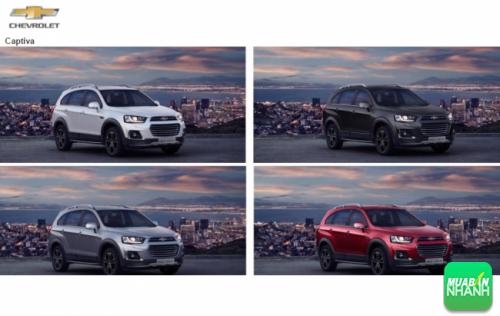 Đánh giá màu xe Chevrolet Captiva 2016: 4 tùy chọn màu cho phong cách của bạn